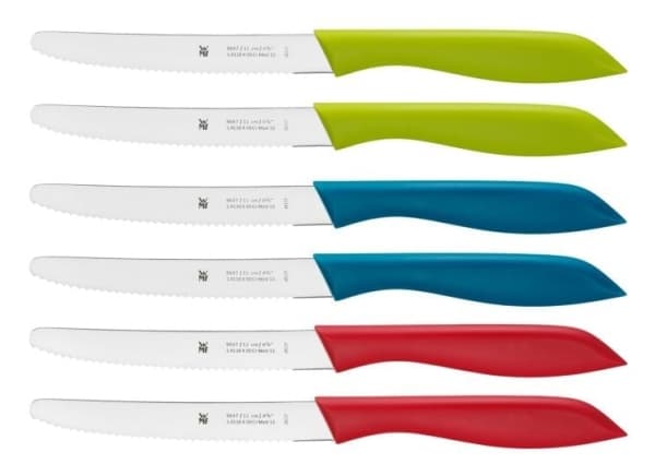 WMF 3201007284, Kniv sett, Rustfritt stål, Rustfritt stål, Flerfarget, Ergonomisk, 11 cm