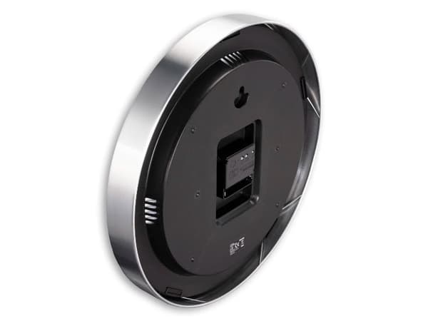 Hama DCF radio-ohjattava seinäkello Java, Ø 35 cm, hopea (00185877)