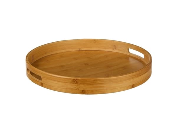 5five Bambubricka med handtag, Ø 40 cm