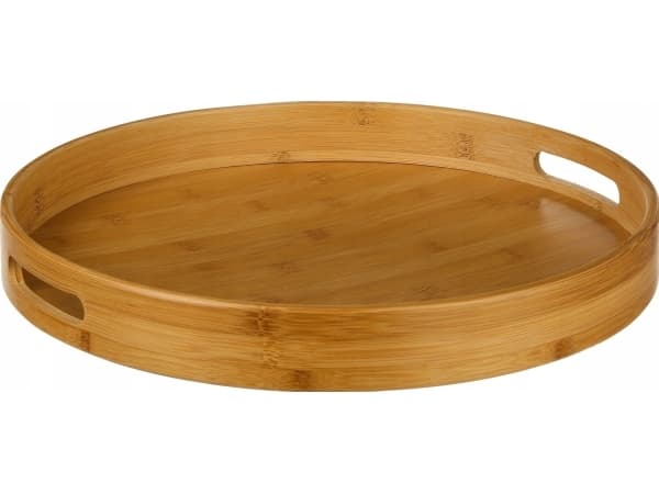 5five Bambubricka med handtag, Ø 40 cm
