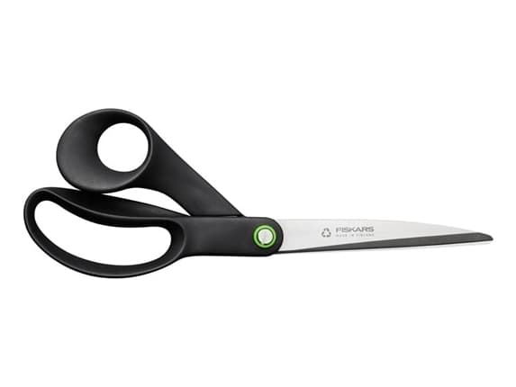 Fiskars 1074546, Aikuinen, Suora leikkaus, Yksi, Musta, Ruostumaton teräs, Ruostumaton teräs, Universal