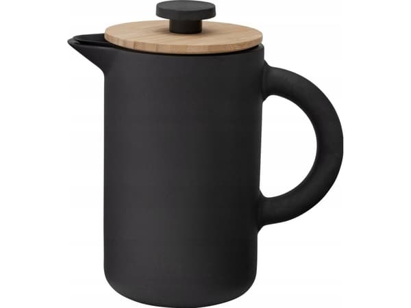 Stelton X-636, Fransk press, 0,8 l, Svart, Stengods, 185 mm, 105 mm