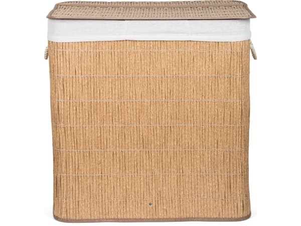 Laundry box with divider G21 63555175, 150l, rattan