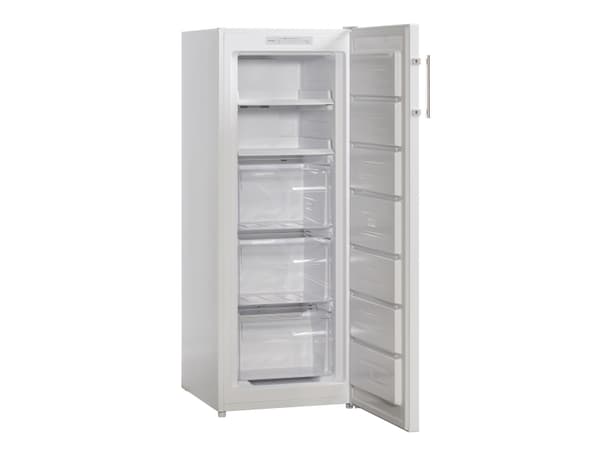 Scandomestic FRF161NFWE - Frys - upprätt - bredd: 54 cm - djup: 60 cm - höjd: 143 cm - 161 liter - Klass E - vit