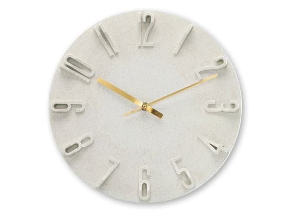 Hama Corfu, vegg, kvartsklokke, rund, beige, batteri, AA