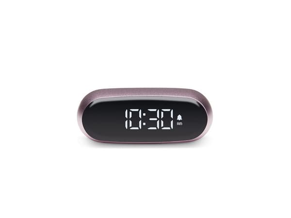 LEXON Minut, Digital vekkerklokke, Oval, Rosa, LCD, Batteri, 5 V