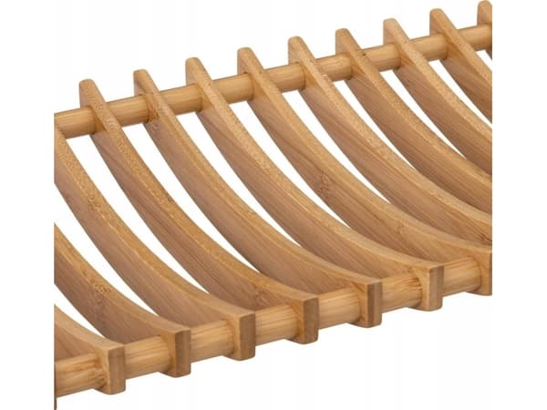 5five Stående diskbricka, 2 nivåer, bambu, med bestickbricka, 53 x 24,7 x 33 cm