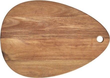 Zeller skjærebrett Skjærebrett, dråpeform, akasie, oljet, 40 x 29 x 2 cm