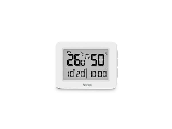 Hama 00222231, Electronic environment thermometer, Indoor, Digital, White, Table, Rectangular