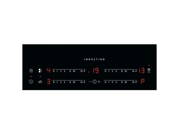 AEG IAE84421XB, Black, Built-in, 80 cm, Zone induction hob, Glass, 4 zone(s)