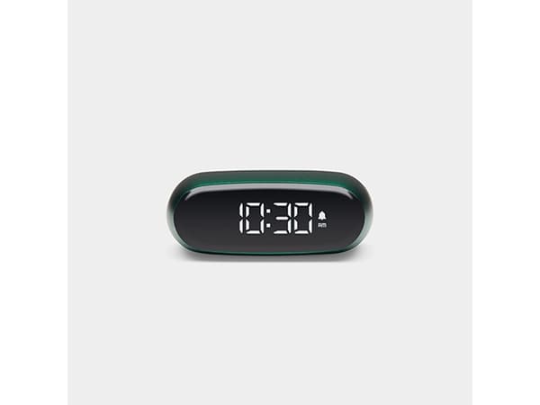 LEXON Minut, Digital vekkerklokke, Oval, Grønn, LCD, Batteri, 5 V
