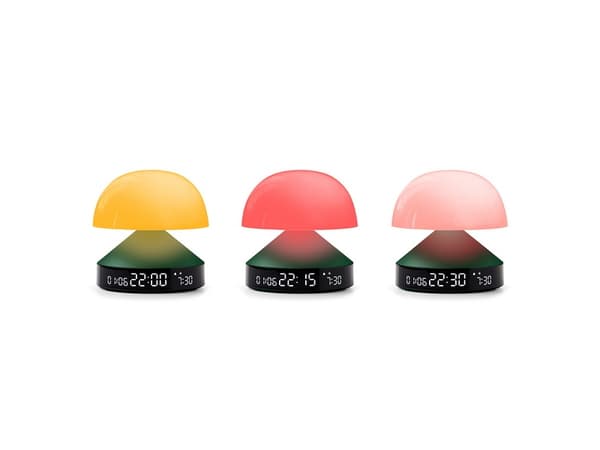 LEXON Mina Sunrise, Digital vekkerklokke, Rund, Grønn, LCD, Batteri, 5 V