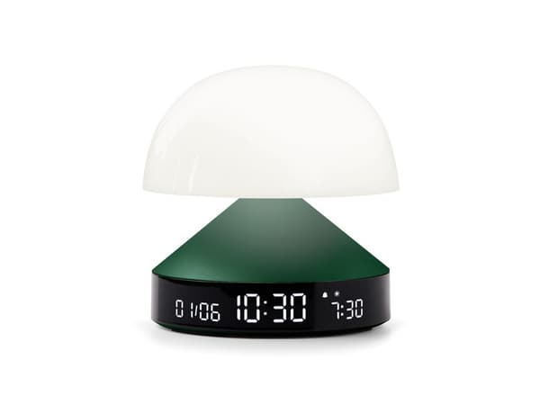 LEXON Mina Sunrise, Digital vekkerklokke, Rund, Grønn, LCD, Batteri, 5 V