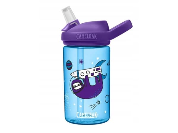 CamelBak eddy+, 400 ml, Päivittäinen käyttö, Sininen, Purppura, Valkoinen, Tritan, Sloths In Space, Lapset