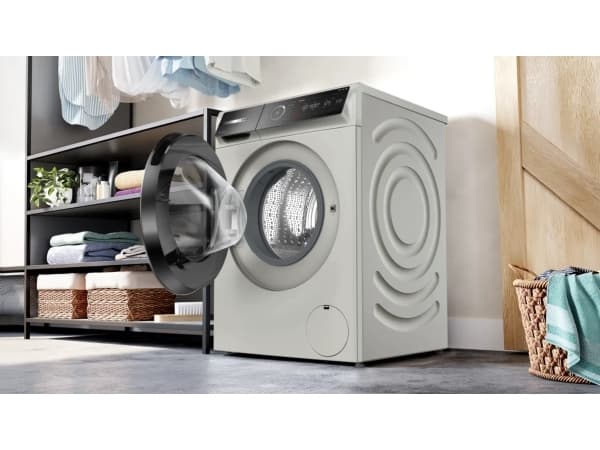 Bosch WGB2560X1 serie 8 frontmatet vaskemaskin, 10 kg, 1600 o/min. sølv-inox