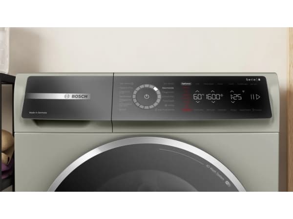 Bosch WGB2560X1 serie 8 frontmatet vaskemaskin, 10 kg, 1600 o/min. sølv-inox
