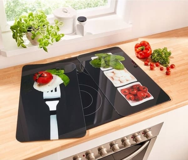 Wenko CAPRESE glassbeskyttelsesplater til komfyren – 2 stk, WENKO