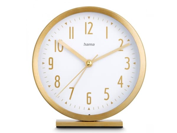 Hama Skye, Rund, Guld, Vit, inomhus, 12 timmar, Analog, Batteri
