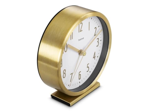 Hama Skye, Rund, Guld, Vit, inomhus, 12 timmar, Analog, Batteri