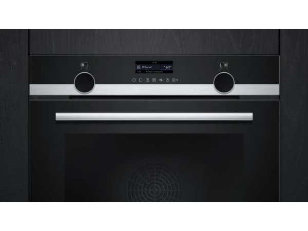 Siemens iQ500 HB579GBR3 - Ovn - innebygd - fordypning - bredde: 56 cm - dybde: 55 cm - høyde: 58.5 cm - med selvrens - Klasse A+ - rustfritt stål