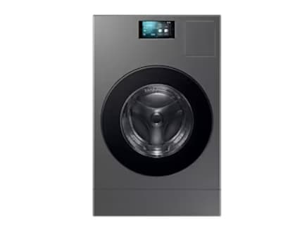 Samsung WD18DB8995BZ, Frontmatet, Frittstående, Rustfritt stål, Venstre, Sort, Sort Rustfritt stål