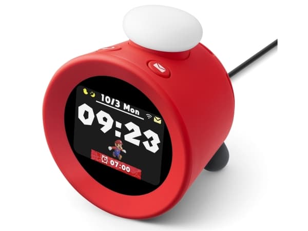 Nintendo 10013963, Digital vekkerklokke, Nintendo, Rund, Rød, Innendørs, Adult/Child