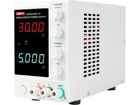 Laboratoriestrømforsyning 0-30Vdc 0-5A, lineær, UNI-T