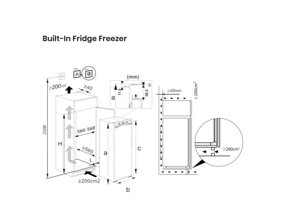 Hisense FT3B213SAWE, 235 l, 12 kg/24t, SN-T, Frostfritt system, E, Stål