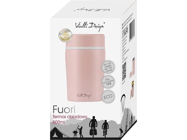 Vialli Design Lounastermoskannu Fuori 0,5 l vaaleanpunainen