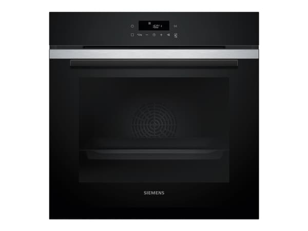 Siemens iQ300 HB271ABS3 - Ovn - innebygd - fordypning - bredde: 56 cm - dybde: 55 cm - høyde: 58.5 cm - med selvrens - Klasse A+ - rustfritt stål