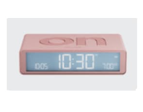 LEXON Flip Classic, Digital vekkerklokke, Rektangel, Rosa, LCD, Batteri, 5 V