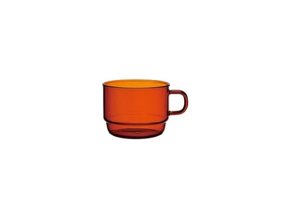 Hario Hario - Colors Stacking Mug Cup - Bärnstensfärgad glasmugg 300ml