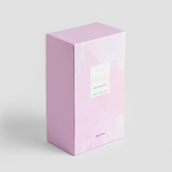 Tuoksusetti | SERENITY | Ruusu & pellava Puuvilla | 210G + 10ml | 719295