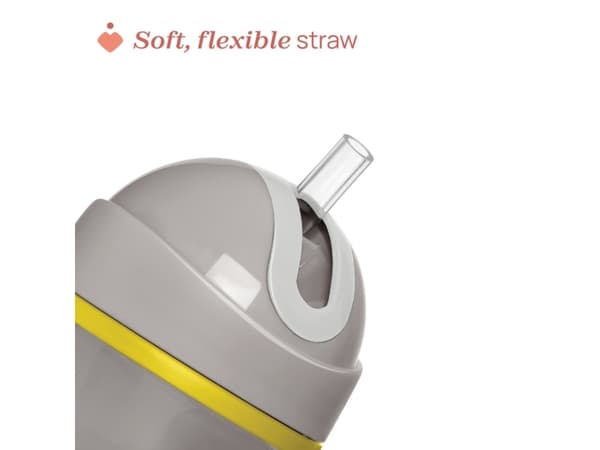 Chicco 00006991350000, Single/enkelt, 0,266 l, Grå, Plast, Silikon, Kopp, Universell