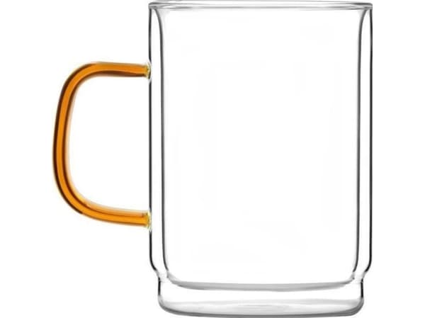 Vialli Design Set om 2 dubbelväggiga glas Amber 350 ml 8593