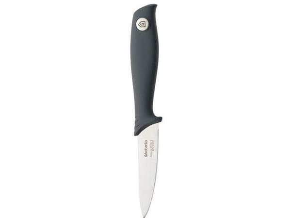 Brabantia BRABANTIA - Tasty+ - Frukt- och grönsakskniv 9 cm - Mörkgrå