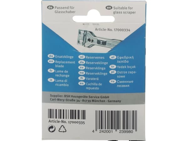 BSH Knivblad for glassskraper - 5-pak