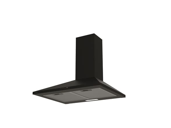 CATA VK 6000 BK - Kåpa - skorsten - bredd: 59.8 cm - djup: 47.5 cm - utsug och återcirkulering (med extra återcirkuleringssats)