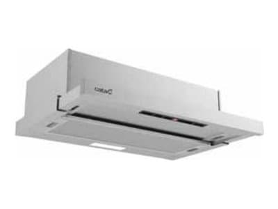 CATA TFK 6005 X - Panser - teleskopisk - bredde: 60 cm - dybde: 28 cm - ekstraksjon og resirkulasjon (med ekstra resirkulasjonssett) - rustfritt stål