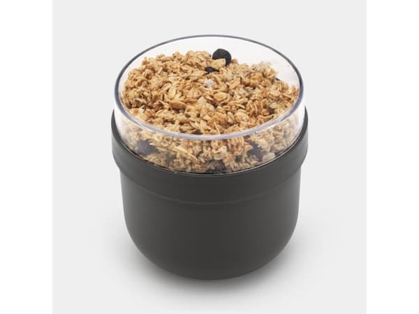 Brabantia Make & Take, Lunsjbeholder, Voksen, Grå, Plast, Monokromatisk, Rund