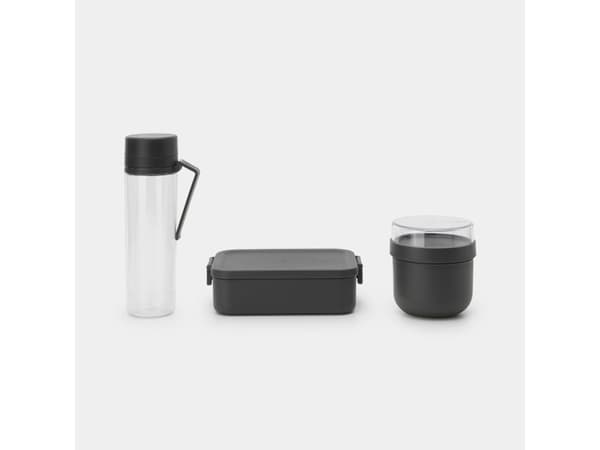 Brabantia Make & Take, Lunsjbokssett, Voksen, Grå, Gjennomsiktig, Plast, Monokromatisk, Andre