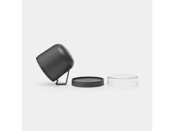 Brabantia Make & Take, Krus, Rund, 0,6 l, Grå, Gjennomsiktig, Plast, 130 mm