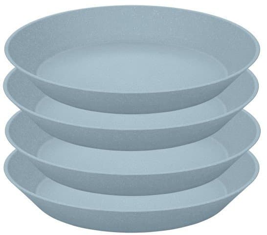 koziol Connect, Keittolautanen, Pyöreä, Sininen, 24 cm, 33 mm, 4 kpl