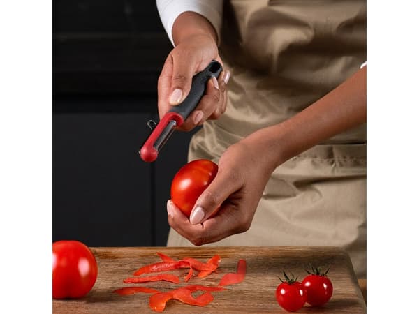 Zyliss E950047, Vegetables, Vegetables, Stainless steel, Grey, Red, Stainless steel, Hanging ring