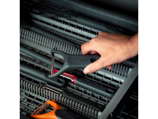 Zyliss E950048, Grönsaker, Grönsaker, Rostfritt stål, Grå, Rostfritt stål, Plast, Hängögla