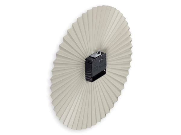 Hama Barbados, Vegg, Kvartsklokke, Rund, Grønn, Grå, Metall, Minimalisme