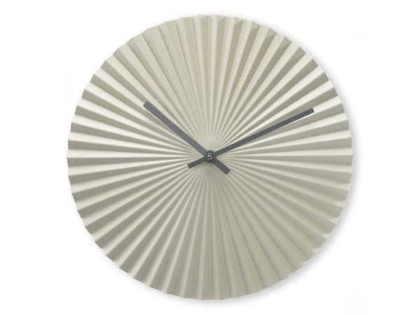 Hama Barbados, Vegg, Kvartsklokke, Rund, Grønn, Grå, Metall, Minimalisme