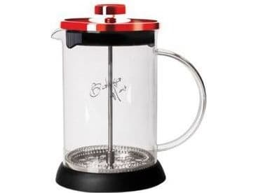 Berlinger Haus BH/1498, Fransk press, 0,8 l, Burgundisk, Transparent, Glas, Silikon, Rostfritt stål, 1 styck