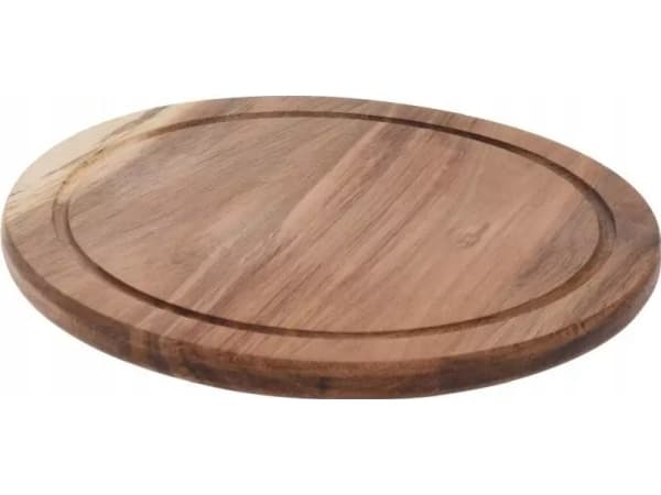Deska do krojenia Excellent Houseware Deska do krojenia drewniana akacja, okrągła, Ø 25 cm