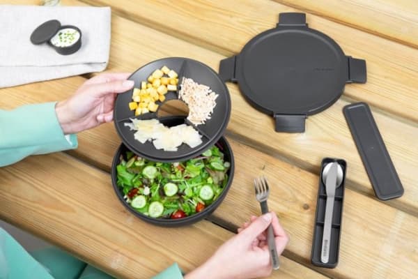 Brabantia Make & Take, Lunchlåda, Vuxen, Grå, Plast, Monokromatiskt, Rund